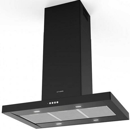 Odsavač par Faber STILO COMFORT ISOLA BK MATT A90 černý