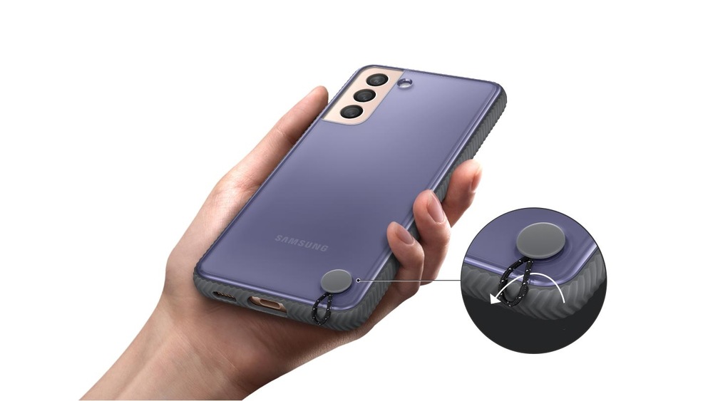 Kryt na mobil Samsung Galaxy S21 5G černý/průhledný Kryt na mobil Samsung Galaxy S21 5G černý/průhledný