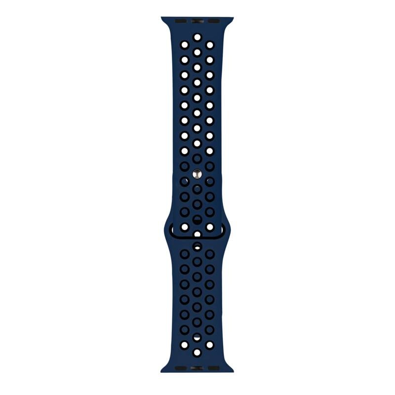 Řemínek RhinoTech na Apple Watch 38/40/41 mm černý/modrý Řemínek RhinoTech na Apple Watch 38/40/41 mm černý/modrý