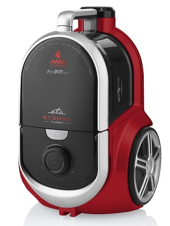 Podlahový vysavač ETA Stormy Turbo 3517 90000 černý/červený Bezsáčkový podlahový vysavač ETA Stormy turbo 3517 90000, černá