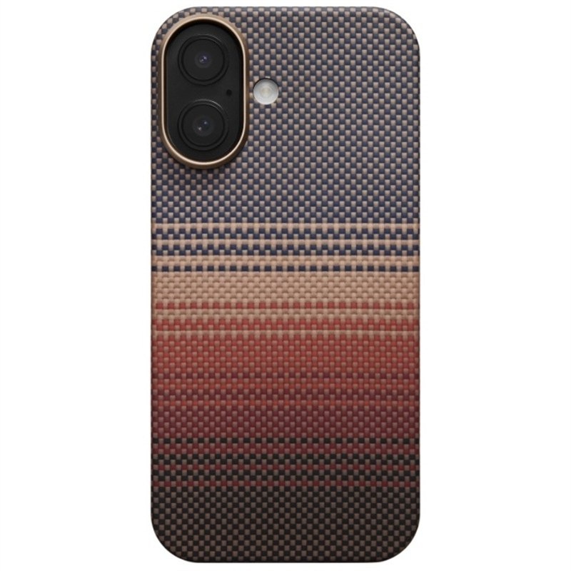 Kryt na mobil Pitaka Ultra-Slim Sunset na Apple iPhone Air - hnědý/oranžový