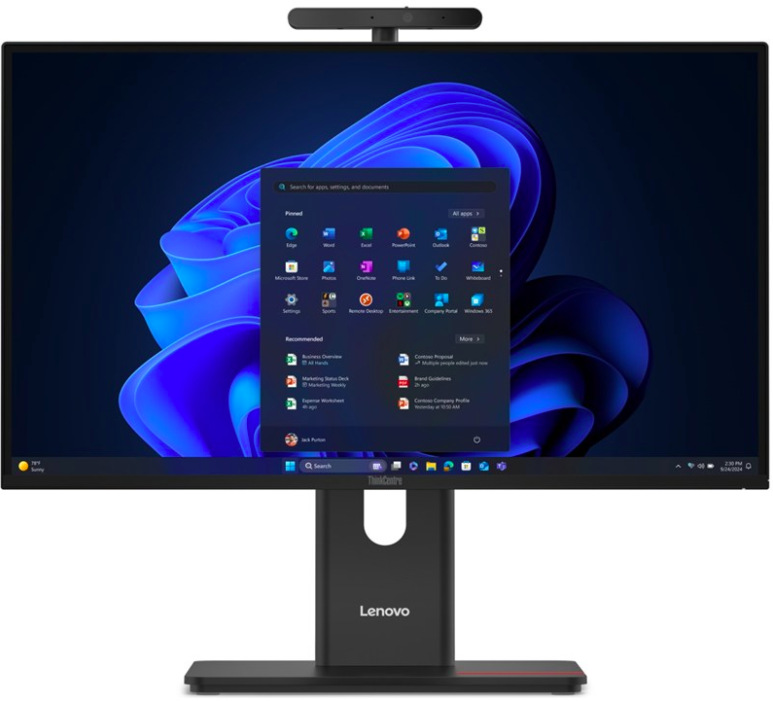 All In One počítač Lenovo ThinkCentre M90a Gen 6 23,8 palce s Windows 11 Pro, černý