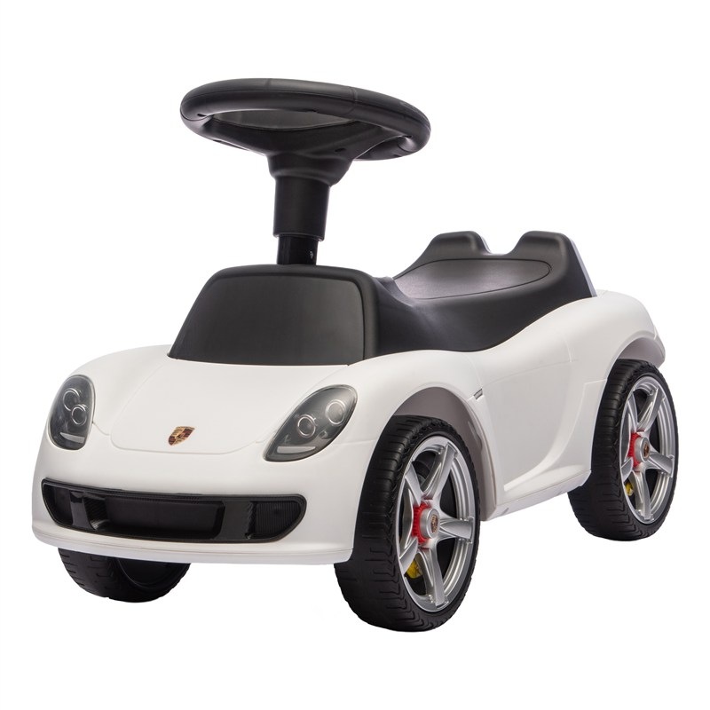 Dětské odrážedlo Buddy Toys ve stylu Porsche Carrera GT, bílá barva