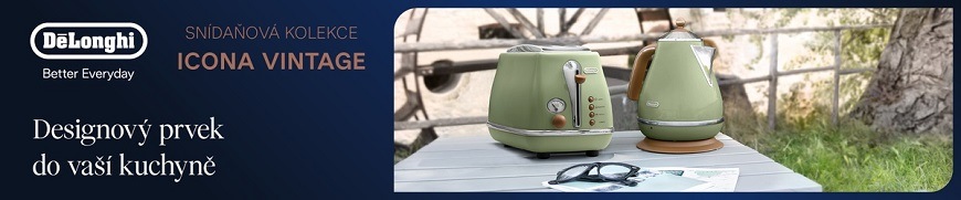 Topinkovač De'Longhi Icona Vintage CTOV2103.GR zelený Topinkovač De'Longhi Icona Vintage CTOV2103.GR zelený