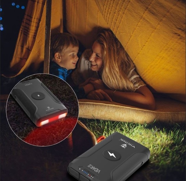 Powerbanka Viking VIDAR II, 72000 mAh, bezdrátové nabíjení černá