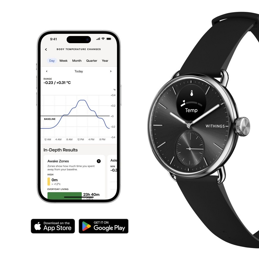 Chytré hodinky Withings Scanwatch 2 38 mm černé
