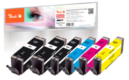 Inkoustová náplň Peach Canon PGI580XXL/CLI581XXL MultiPac Plus, 2x23, 4x12 ml vícebarevná