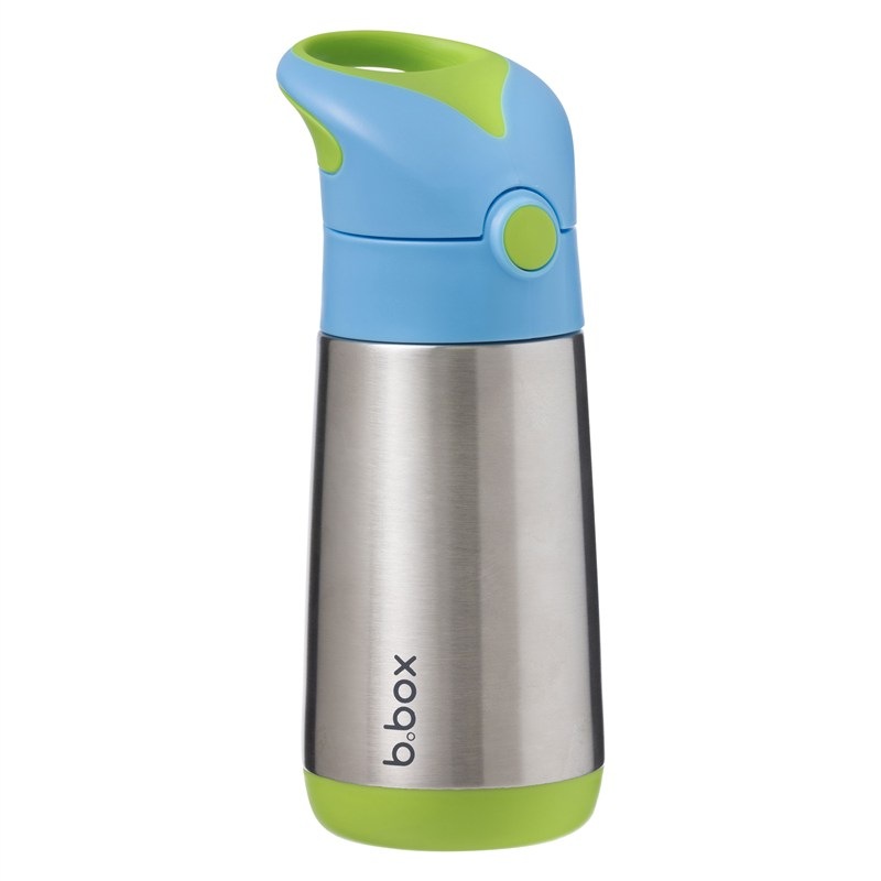 Termoska na pití s brčkem b.box 350 ml modrá/zelená