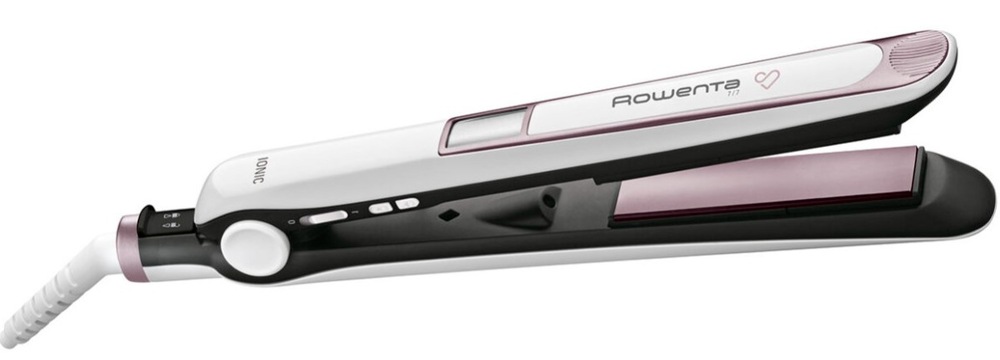 Žehlička na vlasy Rowenta Premium Care SF7460F0 bílá/růžová/zlatá