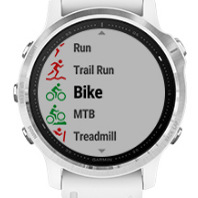 Chytré hodinky Garmin fenix6S Glass černé/stříbrné Chytré hodinky Garmin fenix6S Glass černé/stříbrné