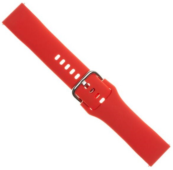 Řemínek FIXED Silicone Strap 20mm na smartwatch červený