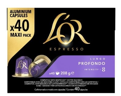 Kapsle pro espressa L’OR Lungo Profondo (40 ks)