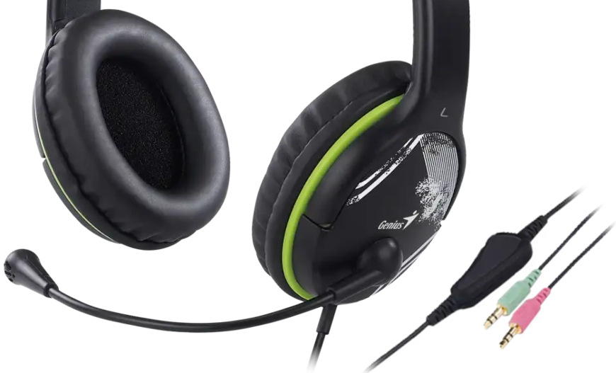 Headset Genius HS-400A černý Genius HS-400A + redukce na Single Jack