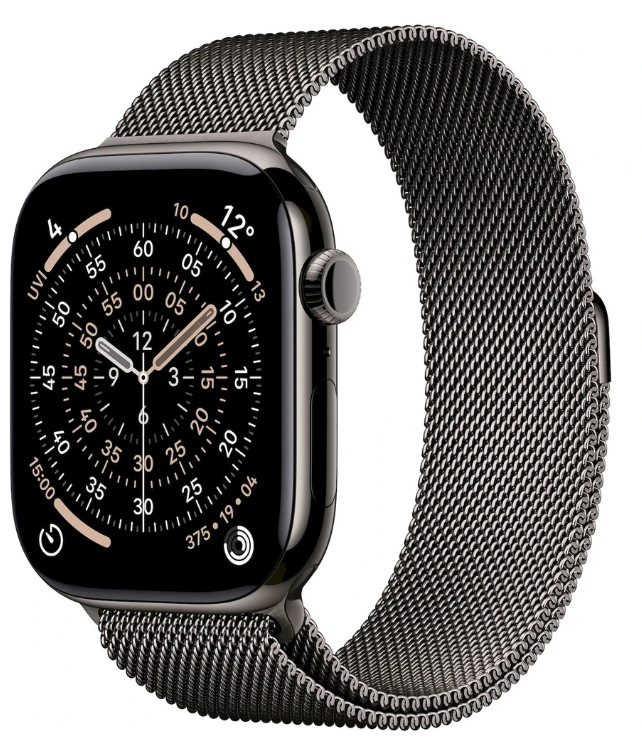 Chytré hodinky Apple Watch Series 11 GPS + Cellular 42mm břidlicově šedý titan - břidlicově šedý milánský tah