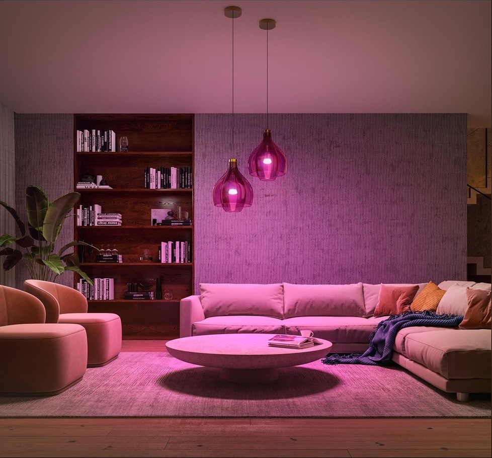 Startovací sada Philips Hue Bluetooth, E27, 1100 lm, White and Color Ambiance (3 ks) + Bridge + Switch Startovací sada Philips Hue Bluetooth, E27, 1100 lm, White and Color Ambiance (3 ks) + Bridge + Switch