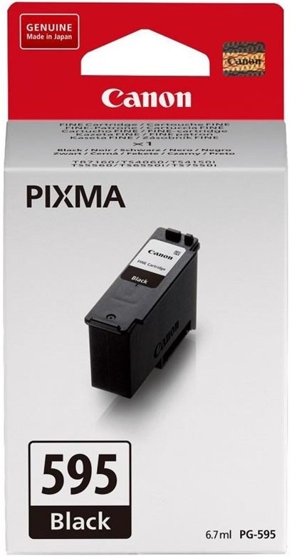 Černá inkoustová náplň Canon PG-595 s výtěžností 180 stran