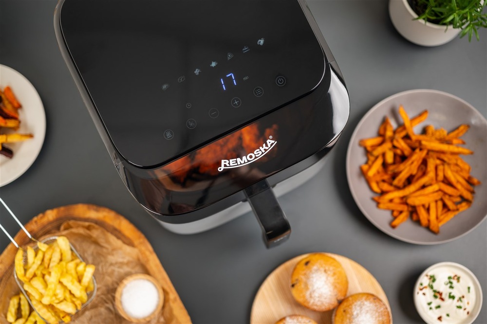 Fritéza horkovzdušná Remoska R301002 Vento SteamChef 6,3 l šedá