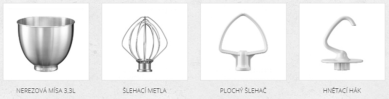 Kuchyňský robot KitchenAid Artisan 5KSM3311XEAC Příslušenství