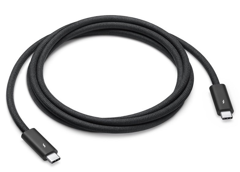 Kabel Apple Thunderbolt 4 (USB‑C) Pro (1.8 m) (2024) černý