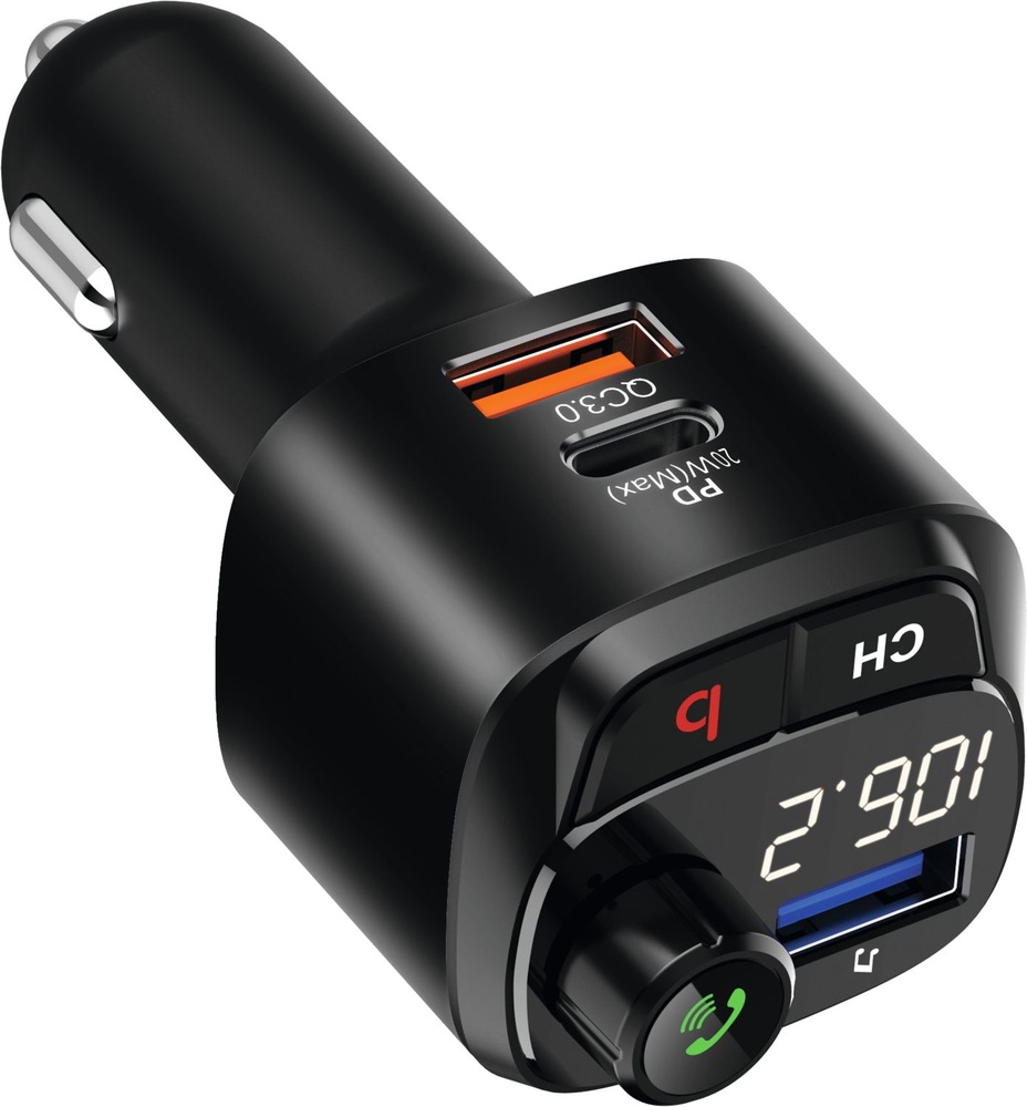 FM Transmitter Technisat DIGICAR 200 BT černý FM Transmitter TechniSat DIGICAR 200 BT