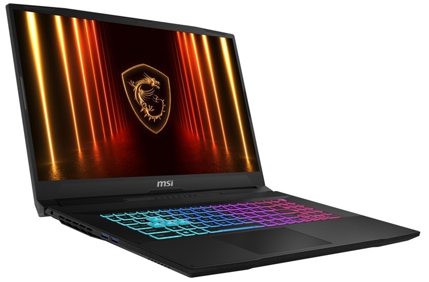 Notebook MSI Katana 17 HX B14WEK-267CZ černý Detail obrázku notebooku.