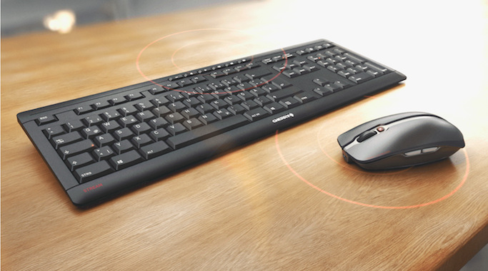 Klávesnice s myší Cherry STREAM DESKTOP RECHARGE CZ+SK černá/šedá Klávesnice s myší Cherry STREAM DESKTOP RECHARGE CZ+SK černá/šedá