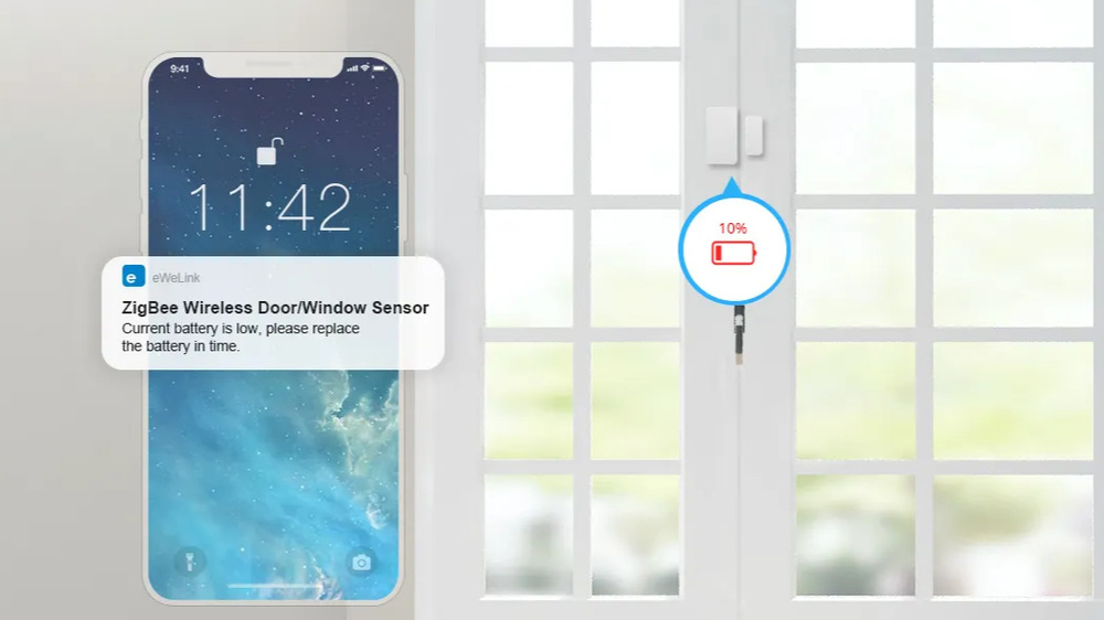 Okenní/dveřní senzor Sonoff SNZB-04P, ZigBee bílý Okenní/dveřní senzor Sonoff SNZB-04P, ZigBee bílý