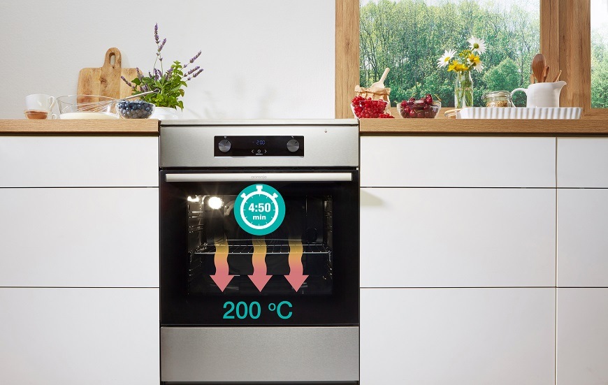 Sporák Gorenje GEC5C61WG, bílá, rychlý předehřev
