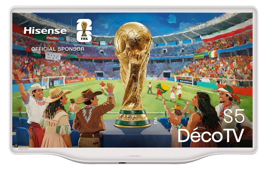 Stylový televizor Hisense 32S5Q s úhlopříčkou 80 cm.