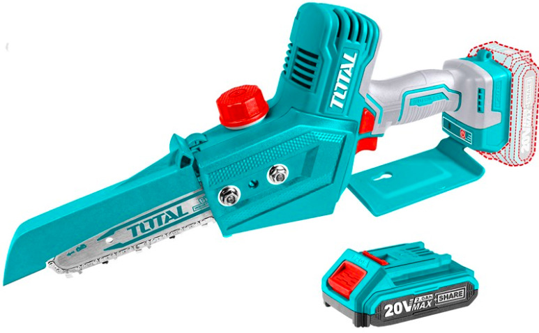 Aku mini pila Total Tools TGSLI20685 20 V v tyrkysovém provedení