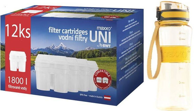Maxxo UNI, 12 ks + sportovní láhev