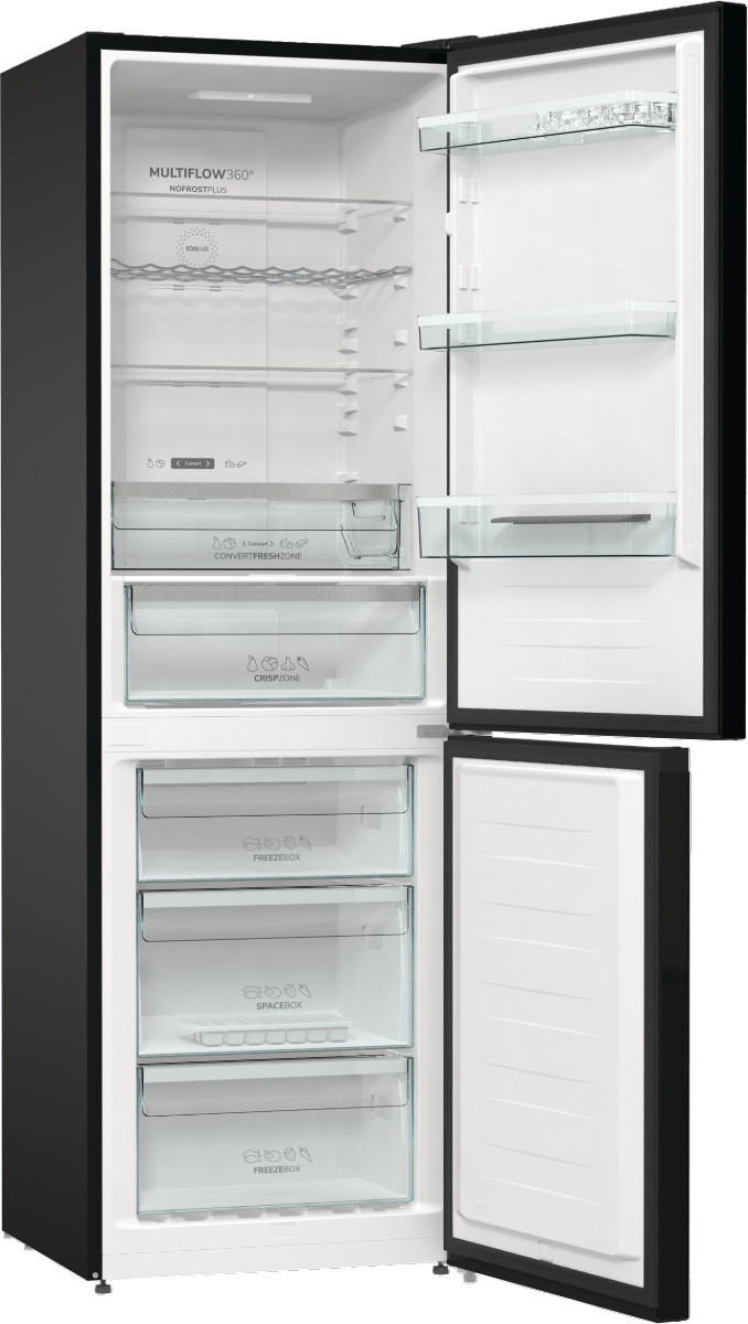 Chladnička s mrazničkou Gorenje NRK6192ABK4 IonAir černá Chladnička s mrazničkou Gorenje NRK6192ABK4 IonAir černá