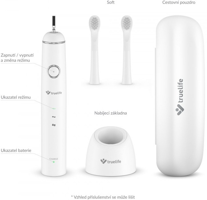 Zubní kartáček TrueLife SonicBrush Junior J100 bílý TrueLife SonicBrush Junior J100, bílá