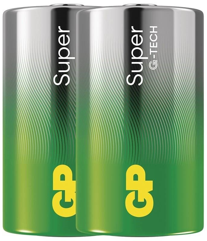 Baterie alkalická GP Super D (LR20), 2 ks