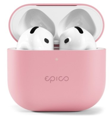 Pouzdro Epico Silicone pro Apple AirPods 4 růžové