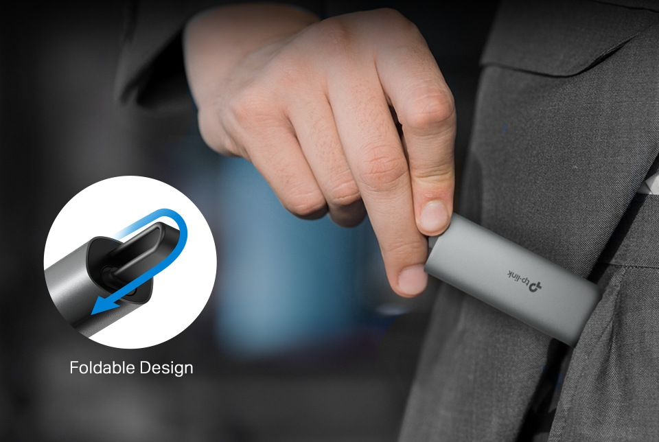 Síťová karta TP-Link UE310C, USB-C/RJ45 černá TP-Link UE310C je nádherně kompaktní a váží jen 22 g