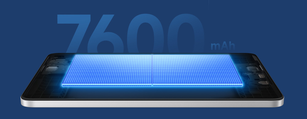 Dotykový tablet Xiaomi Redmi Pad 2 9.7 4 GB / 128 GB šedý Redmi Pad 2 9.7 má baterii o nadstandardní kapacitě 7 600 mAh