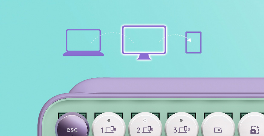 Klávesnice Logitech POP Keys US - daydream Klávesnice Logitech POP Keys US - daydream