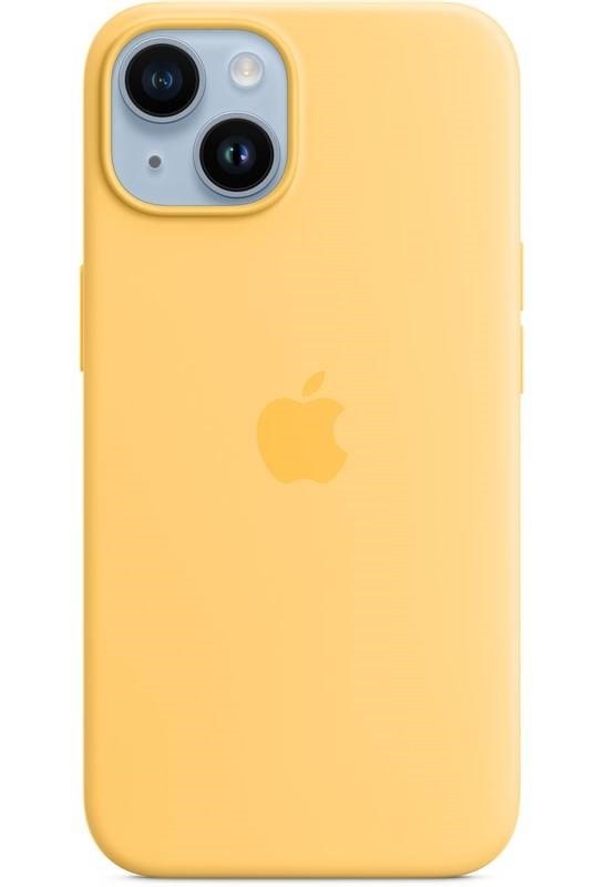 Kryt na mobil Apple Silicone Case s MagSafe pro iPhone 14 - slunečně žlutý