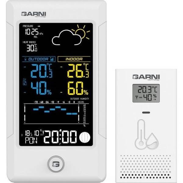 Meteorologická stanice GARNI 615 Precise bílá