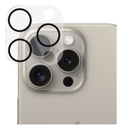 Ochranné sklo čočky fotoaparátu Epico Aluminium Lens Protector na Apple iPhone 16 Pro/16 Pro Max černé