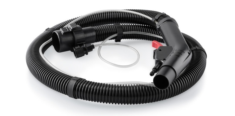 Hadice s integrovanou regulací vzduchu a páčkou pro dávkování čisticího roztoku pro víceúčelový vysavač Hyundai VC5850