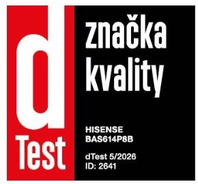 Trouba Hisense BAS614P8B černá ikona ocenění dTest pro troubu Hisense