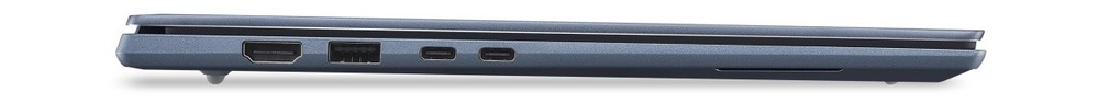 Notebook Acer Swift Go 14 AI (SFG14-I71-7285) modrý Profil zavřeného notebooku Acer Swift Go 14 AI (SFG14-I71-7285)