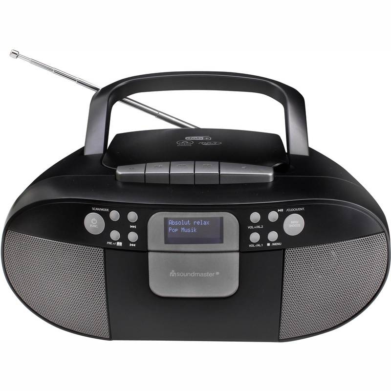 Radiomagnetofon s DAB+/CD Soundmaster SCD7800SW černý