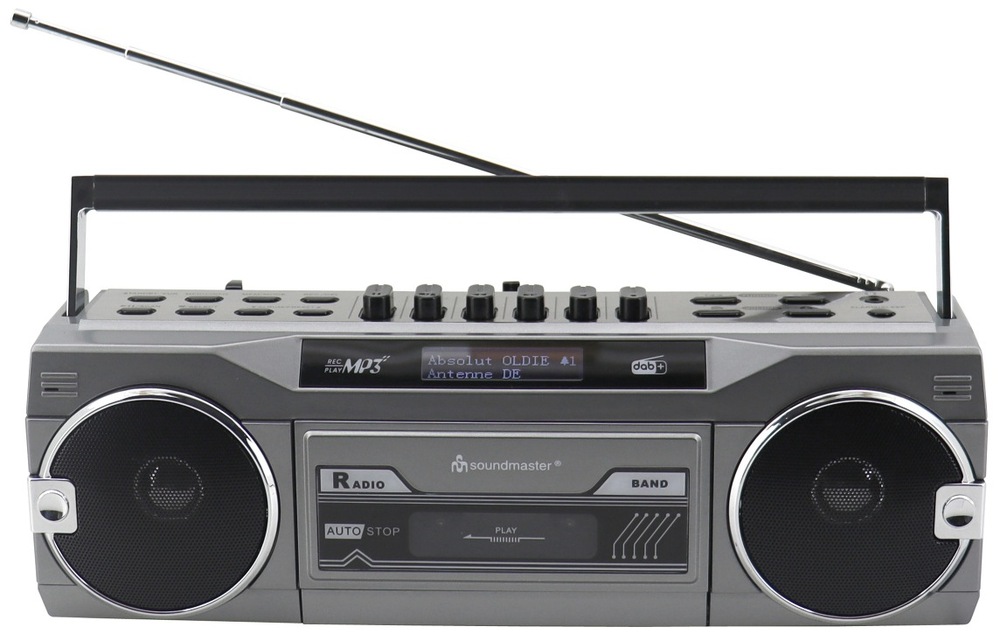 Radiomagnetofon DAB+ Soundmaster SRR80TI z čelní strany