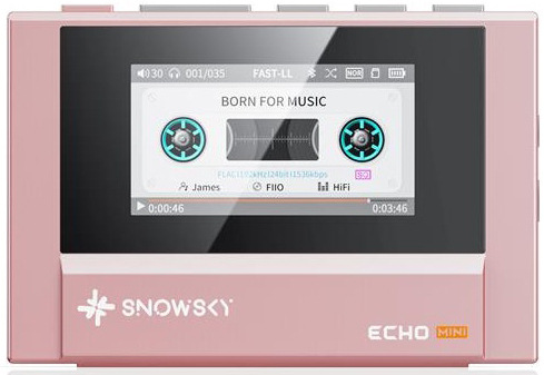 Digitální přehrávač FiiO SNOWSKY Echo Mini, růžový