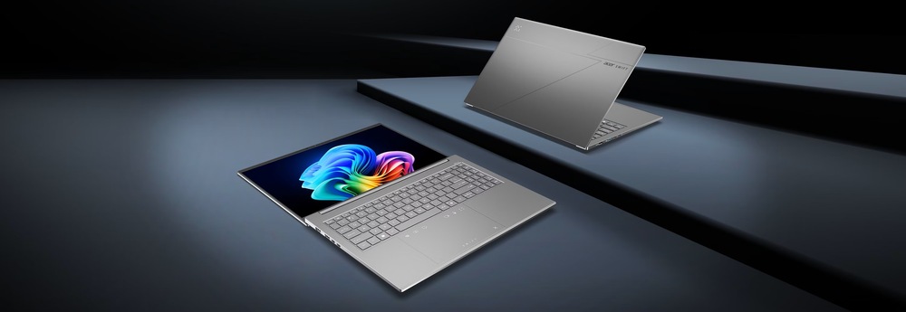 Notebook Acer Swift Go 16 AI (SFG16-I71-75VK) šedý Intel Core Ultra 7, 16 GB RAM a 512GB SSD zajistí svižný chod při práci, multitaskingu i tvorbě.