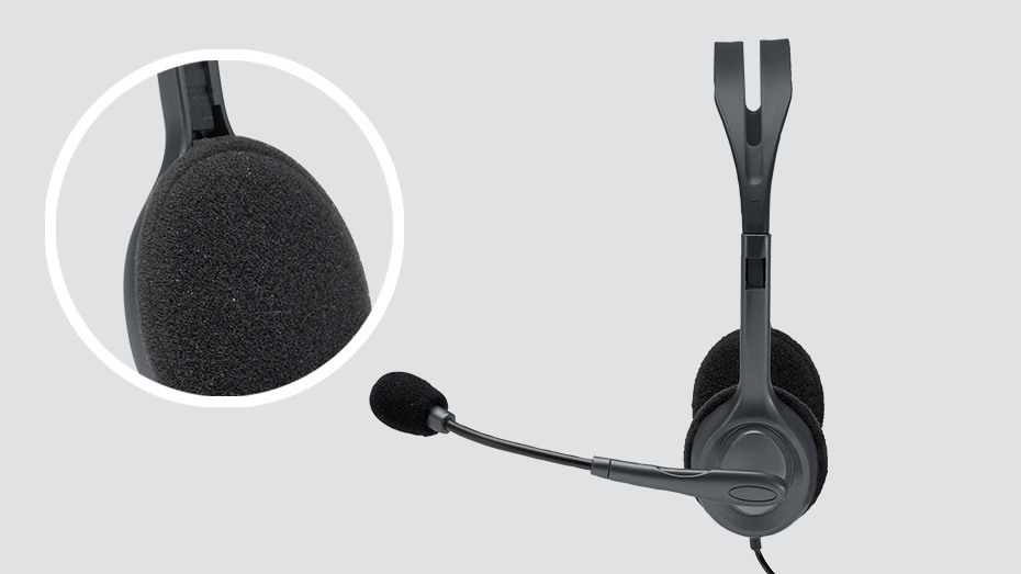 Headset Logitech H111 šedý Headset Logitech H111 šedý