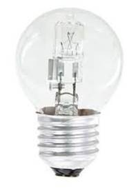 Žárovka halogenová EMOS mini globe, 18W, E27, teplá bílá (ECCL18-P45E27)
